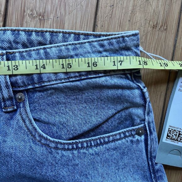 NWT H&M LOOSE MOM JEANS Divided High Waist Ankle Length Med Blue Wash US 14 - Picture 5 of 14